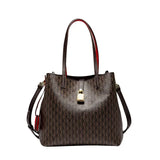 CH Women's PU Crossbody Bag With Letter Print - Large Capacity For Daily Commute And Everyday Use