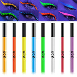 1PC UV Light Neon Eyeliner Pen Eyes Makeup Blue Green Waterproof Liquid Color Eye Liner Pencil Make Up Cosmetics Yellow Purple