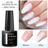 Milky White Nail Extension Gel Clear Nude Building UV Gel For Nails Finger Extensions Form Tips French Nails Manicure Nail Art