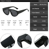 SHAUNA Retro Pilot Men Sunglasses Shades UV400 Fashion Gradient Women Double Color Punk Sun Glasses