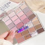 Love the 16-color eye shadow plate, pearlescent matte lying silkworm, brighten the low-saturated earth color daily makeup