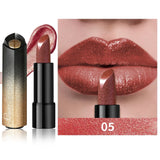 Metallic Shimmer Lipstick, Pearly Glitter Shine, Creamy Texture, High Color Payoff, Smooth Application Party Makeup
