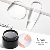 Milky White Nail Extension Gel Clear Nude Building UV Gel For Nails Finger Extensions Form Tips French Nails Manicure Nail Art