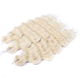 24" Orange Twist Crochet Hair | Synthetic Deep Wave Braiding Hair Extensions | Water Wave Hair | Heat Resistant Fiber | 60 Strands/Pack
