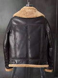 Men’s Shearling B3 Bomber Jacket – Short Fur Motorcycle Jacket