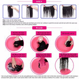 10A Colored Deep Wave Human Hair Bulk for Braiding - No Weft - Real Hair Silk