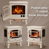 Suburbs TS20-SD Electric Fireplace Stove Heater with Sound