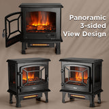 Suburbs TS20-SD Electric Fireplace Stove Heater with Sound