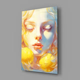 Lemony Dreams Glass Wall Art || Designer Collection