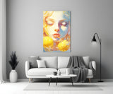 Lemony Dreams Glass Wall Art || Designer Collection