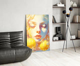 Lemony Dreams Glass Wall Art || Designer Collection