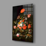 The Wealth in the Vase Glass Wall Art || Designer Collection