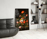 The Wealth in the Vase Glass Wall Art || Designer Collection