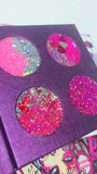 "TRUE LOVE HEARTS" Pressed Glitter Quad!