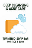 Turmeric Soap Bar for Glowing Clear Skin (2-Pack)