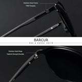 BARCUR Trendy Sunglasses Women’s Polarized Round Frame – Timeless Fashionable Sun Glasses for Driving Casual Wear – UV400 Protection Anti-Reflective Lenses