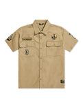 Jordan Craig Military Cargo Shirt - Khaki