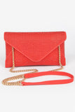 Hot Fix Rhinestones Envelope Clutch