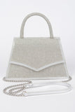 Rhinestone Top Handle Clutch