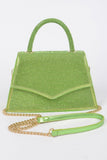 Rhinestone Top Handle Clutch