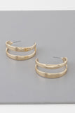 Melted Open Hoop Earrings