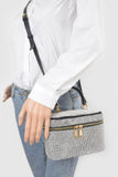 Rhinestone Top Handle Clutch Handbag