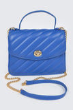 Quilted Top Handle Flap Bag