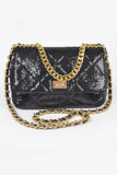 Quilted Sequins Chain Shoulder