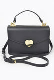 Heart Metal Top Handle Clutch