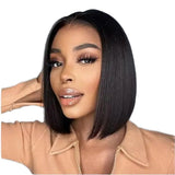Wear and Go Bob Straight Pre Cut Lace Front Wigs | Black