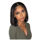 Wear and Go Bob Straight Pre Cut Lace Front Wigs | Black
