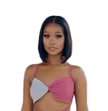 Wear and Go Bob Straight Pre Cut Lace Front Wigs | Black