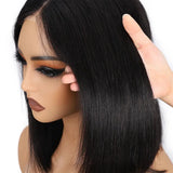 Wear and Go Bob Straight Pre Cut Lace Front Wigs | Black
