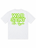 Warsaint Halloween Tee - White/Neon Green