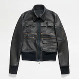 Women’s Black B3 Sheepskin Shearling Aviator Motorbike Leather Jacket