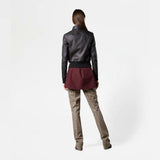 Women’s Black B3 Sheepskin Shearling Aviator Motorbike Leather Jacket
