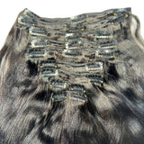 Yaki Straight Clip-In 100% Human Hair  Extensions