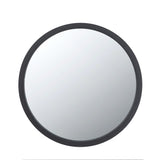 Circle Wall Mirror with Wooden Frame - Black, Light Brown, Dark Brown