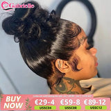 360 Lace Frontal Wig Human Hair for Ponytail 13X4 Transparent Lace Front Human Hair Wigs Body Wave 4X4 Closure Wig