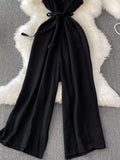 Sleeveless Wide Leg Jumpsuit