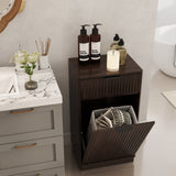 10-Gallon Woodgrain Tilt-Out Trash Can Cabinet