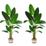 Bird of Paradise Artificial Plant 6 ft Tall, 2 Pack, Green