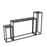 3-Piece Set of Narrow Table - High-End Edge Wrapped Entrance Hall Table