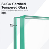 56"-60"W*72" H Semi-Frameless Double Sliding Shower Door