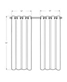 Room Darkening Grommet Curtain Panel Set (2pcs)