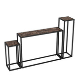3-Piece Set of Narrow Table - High-End Edge Wrapped Entrance Hall Table