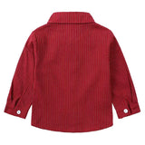 Children's Striped Shirt and Overall Set