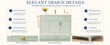 36 Inch Elegant Modern Bathroom Vanity with Sink