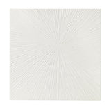 Luminous Burst Signature White Gloss Dimensional Resin Wall Art