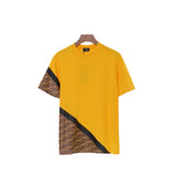 Fendi T-Shirt without Collar 'Yellow-Brown-Black'